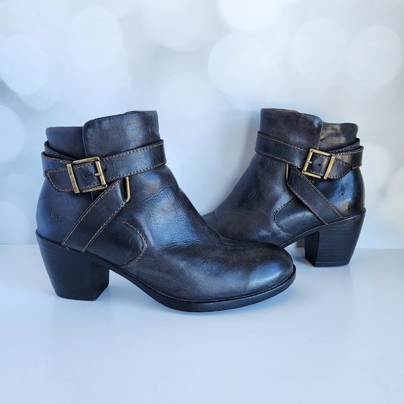 Black Ankle Boots with Heels by B.O.C. by Born - Picture 2 of 12